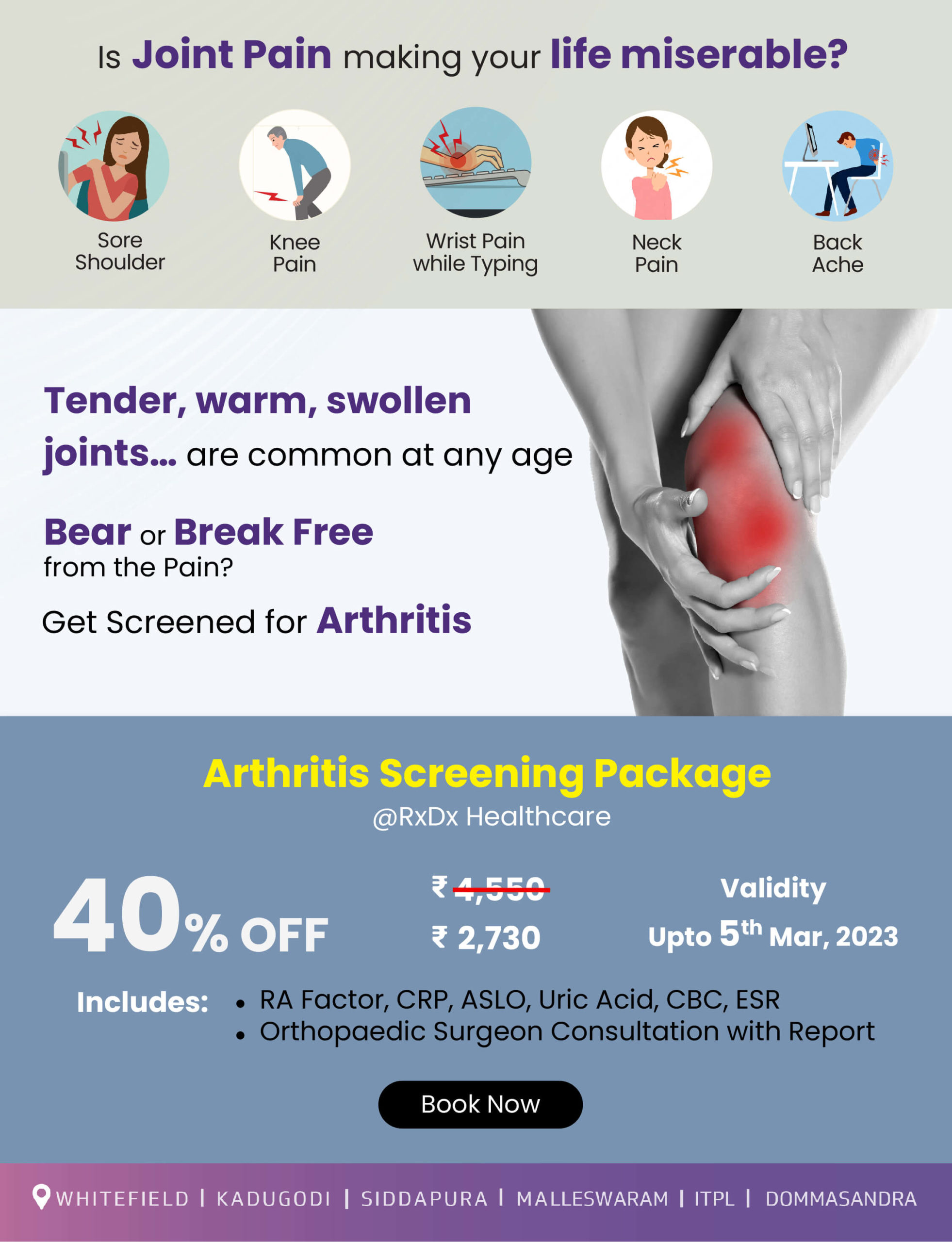 Arthritis Screening Package