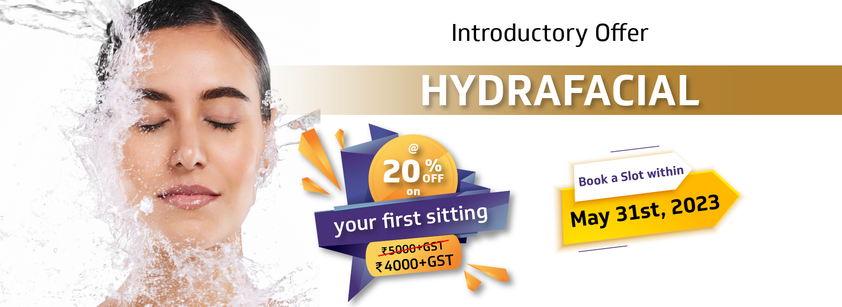 Hydrafacial Poster website banner