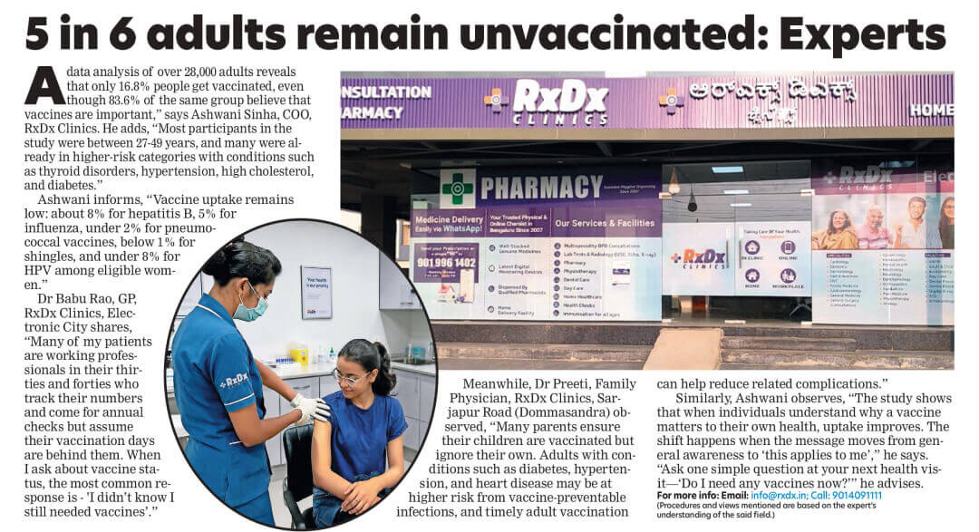 5 in 6 adults remain unvaccinated